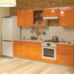Кухня Лиана оранжевая